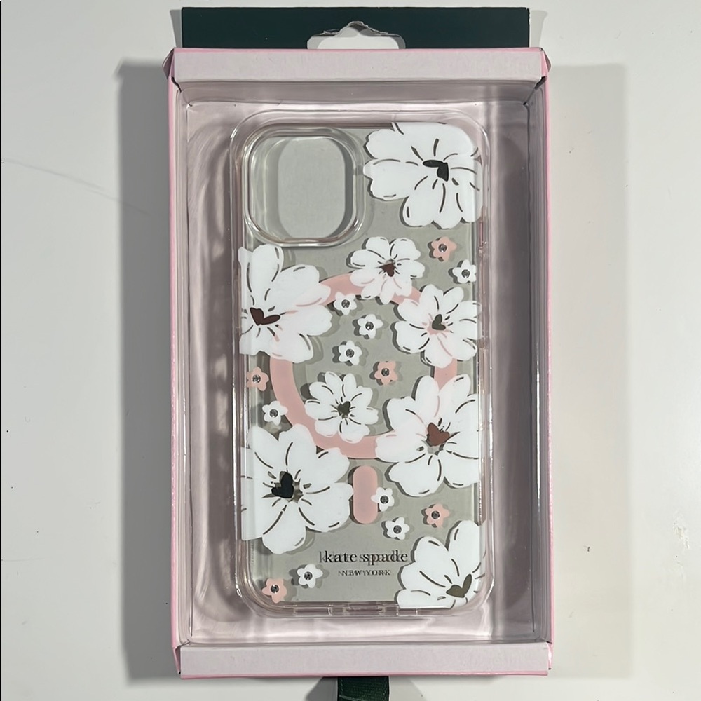 Kate Spade Floral iPhone Case - White and Pink